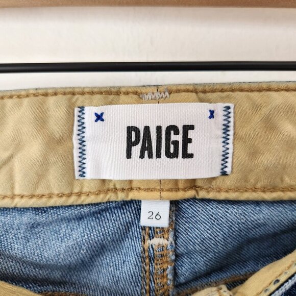 Paige Jimmy Jimmy Skinny Low-Rise Medium Wash Jeans Y2K Women's 26 - Picture 7 of 10